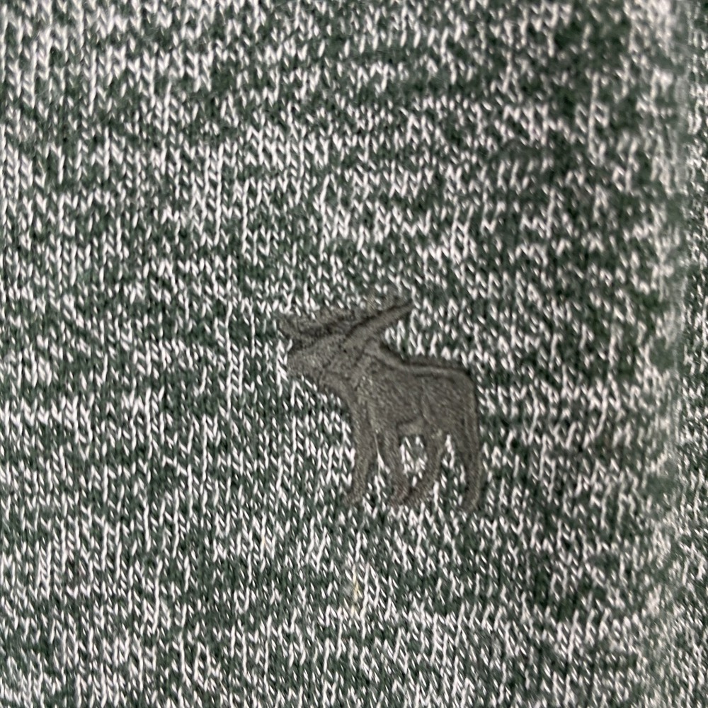 Abercrombie & Fitch Shirt Men's XL Green Henley Long Sleeve Casual Buttons - Picture 3 of 9